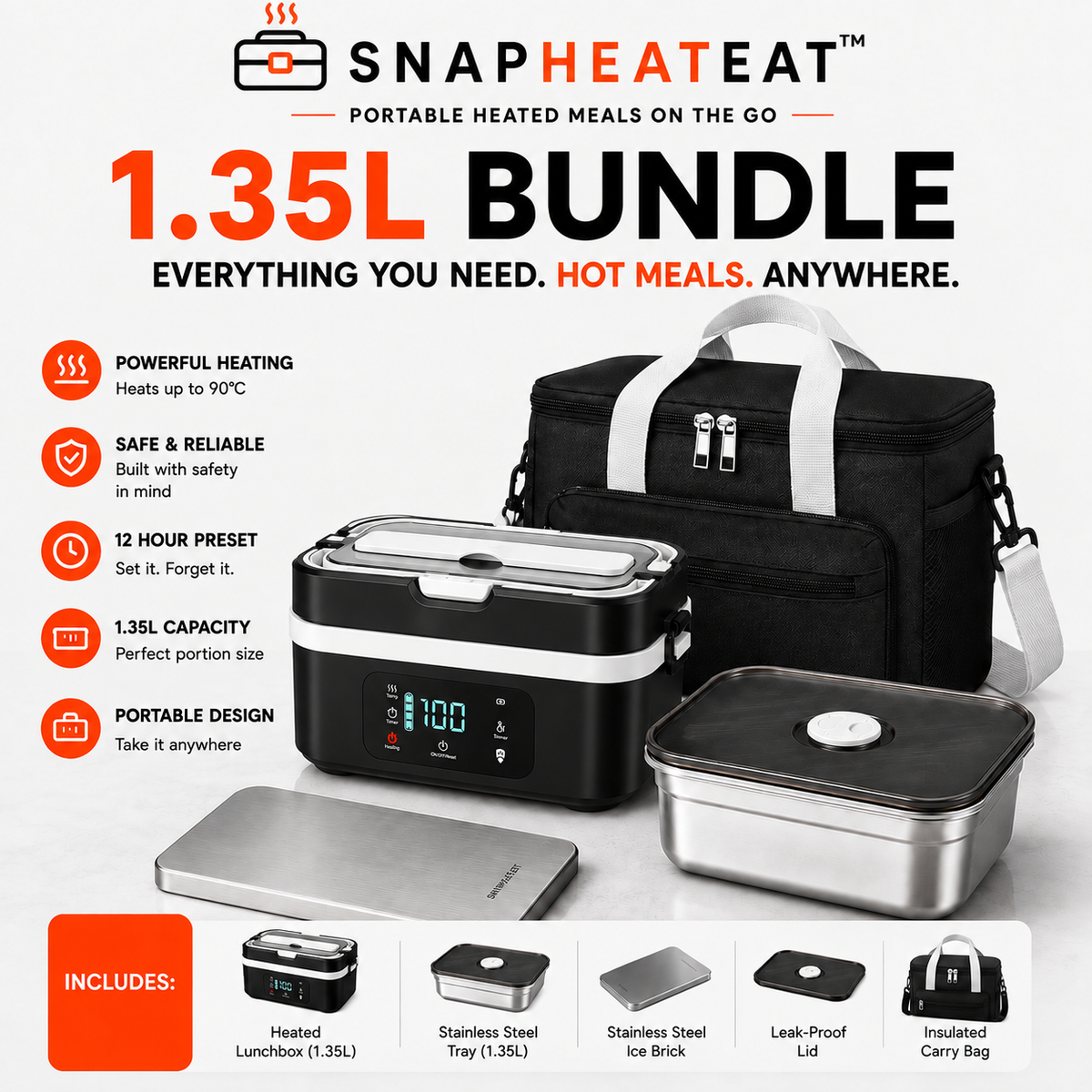 SnapHeatEat™ 1.35L Ultimate Bundle