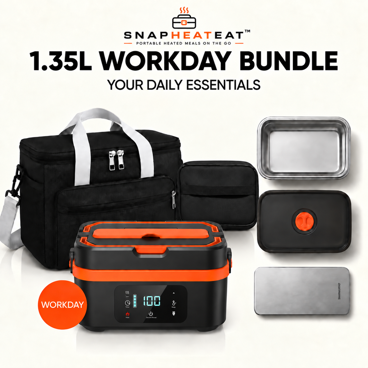 SnapHeatEat™ 1.35L Workday Bundle