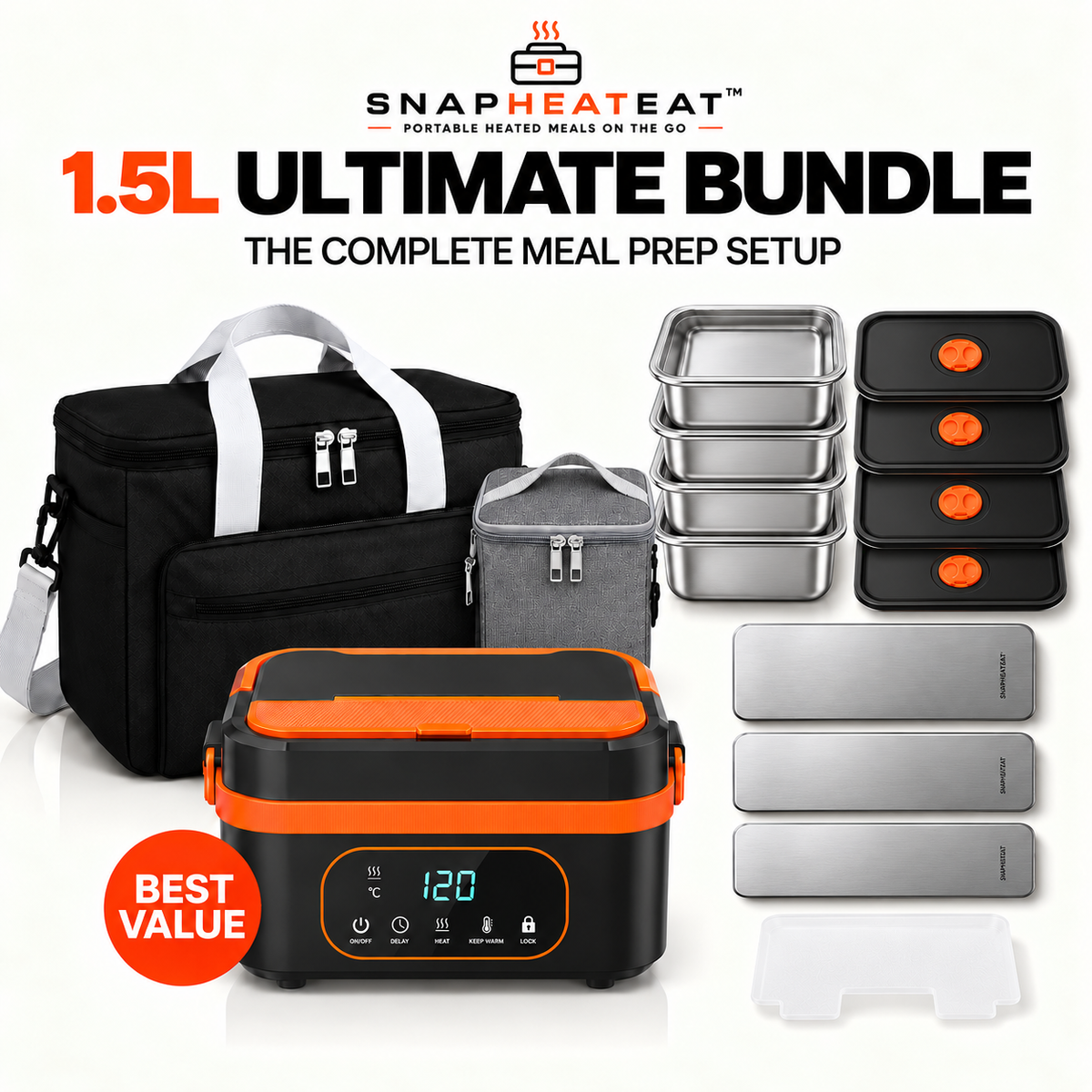 SnapHeatEat™ 1.5L Ultimate Bundle