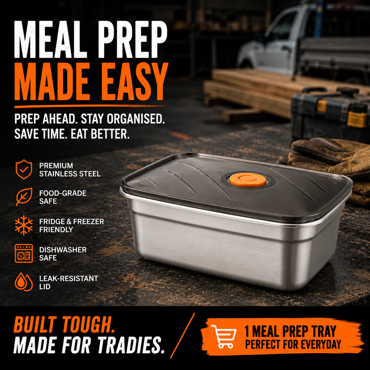 SnapHeatEat™ Tray Insert & Lid
