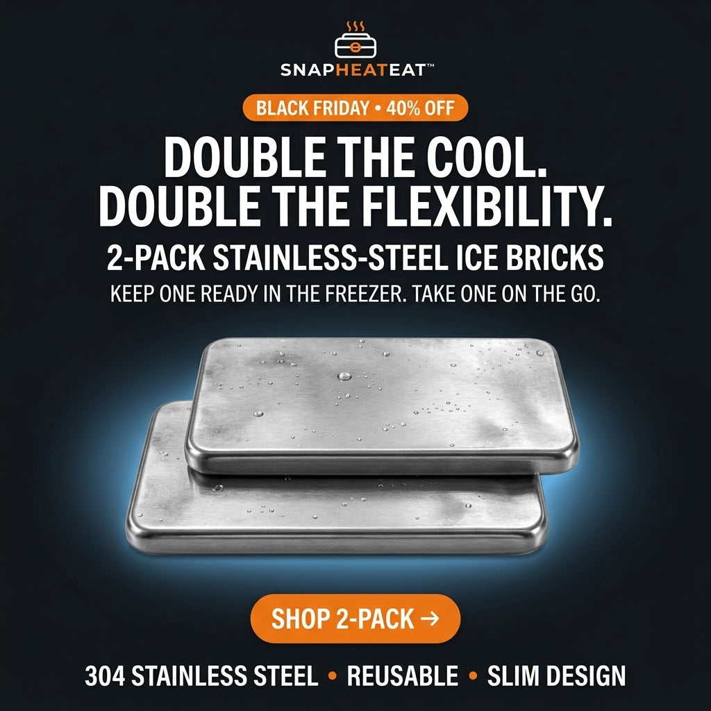 SnapHeatEat™ Huge Tray, Bag & Ice Brick Summer Bundle