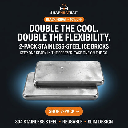 SnapHeatEat™ Huge Tray, Bag & Ice Brick Summer Bundle