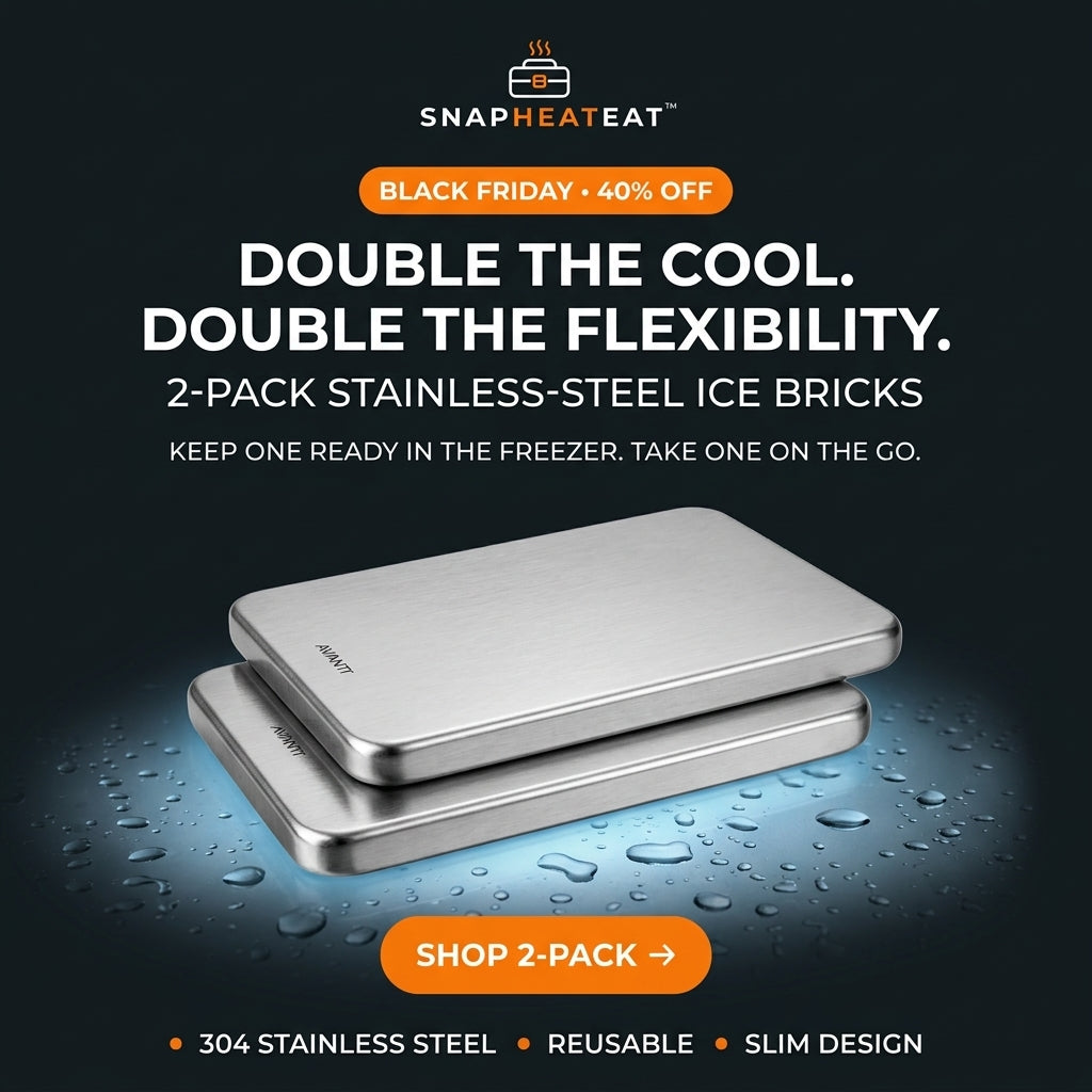 SnapHeatEat™ Original Tray, Bag & Ice Brick Summer Bundle