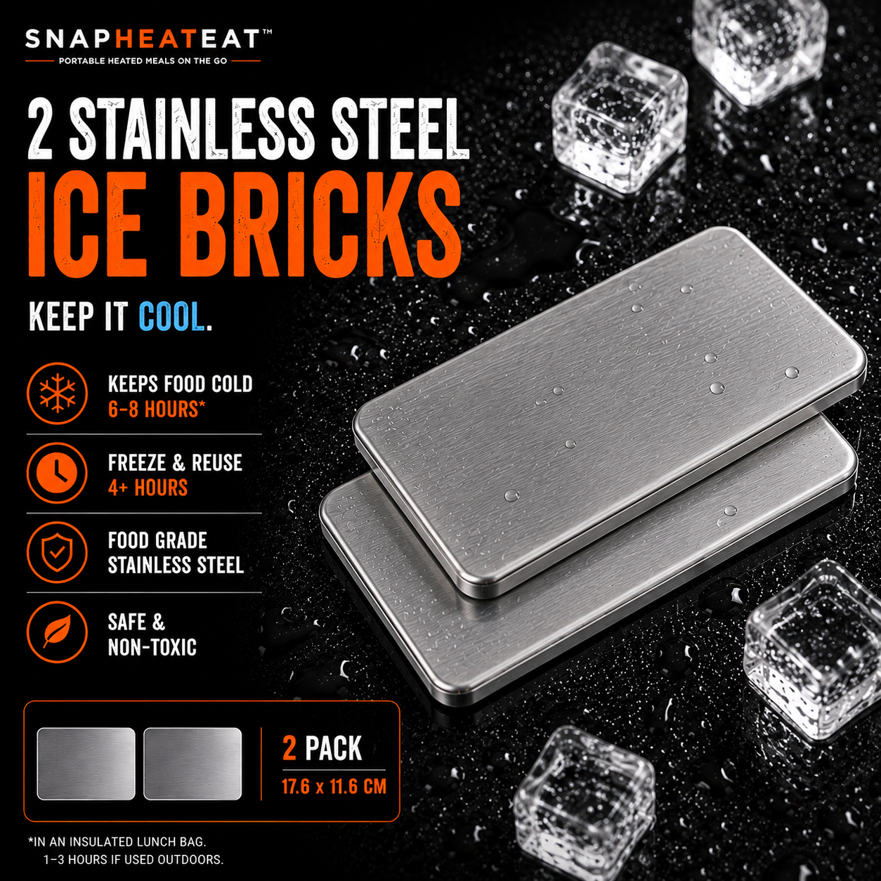 Stainless Steel Ice Bricks