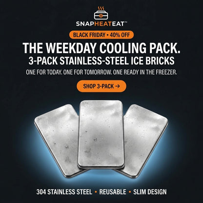 SnapHeatEat™ Original Tray, Bag & Ice Brick Summer Bundle
