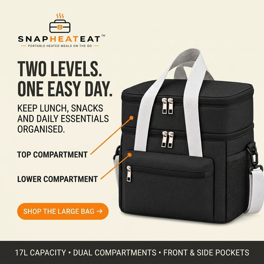 SnapHeatEat™ Large Insulated Lunch Bag