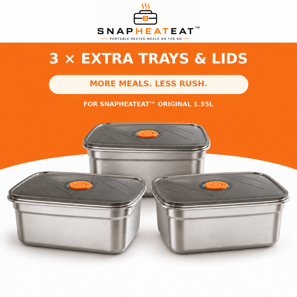 SnapHeatEat™ Original Tray, Bag & Ice Brick Summer Bundle