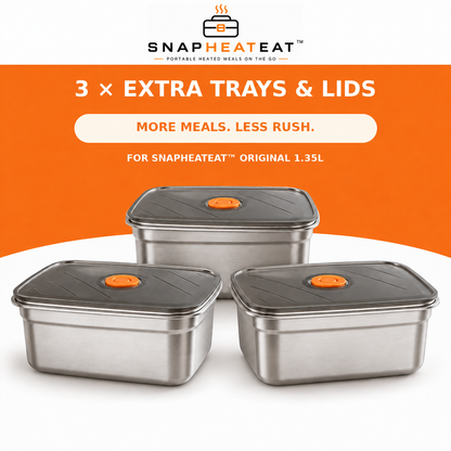 SnapHeatEat™ Original Tray, Bag & Ice Brick Summer Bundle