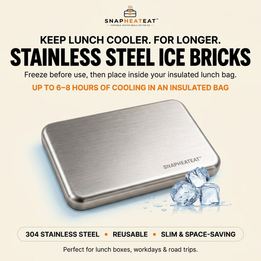 SnapHeatEat™ Stainless Steel Ice Bricks
