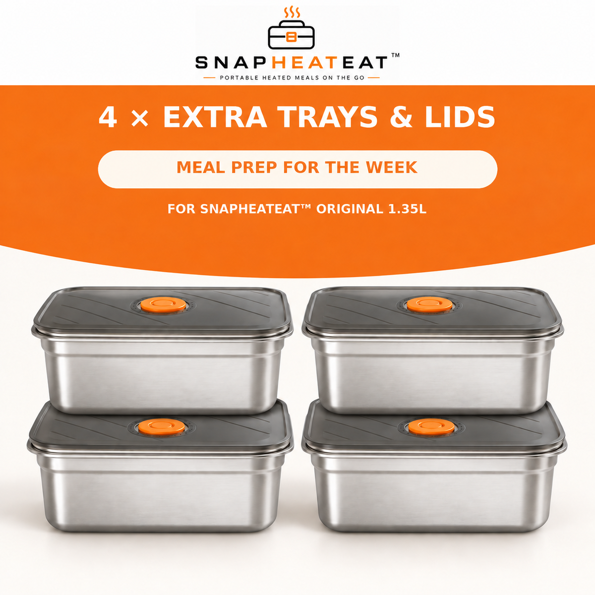 SnapHeatEat™ Original Tray, Bag & Ice Brick Summer Bundle