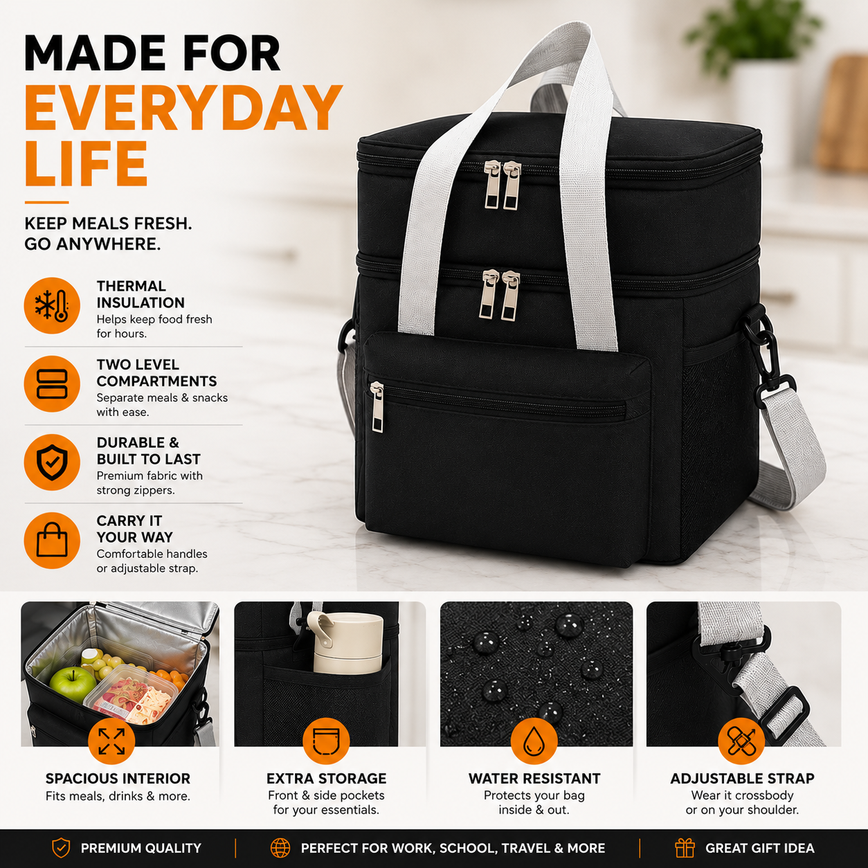 Insulated Lunch Bag - Built for Everyday