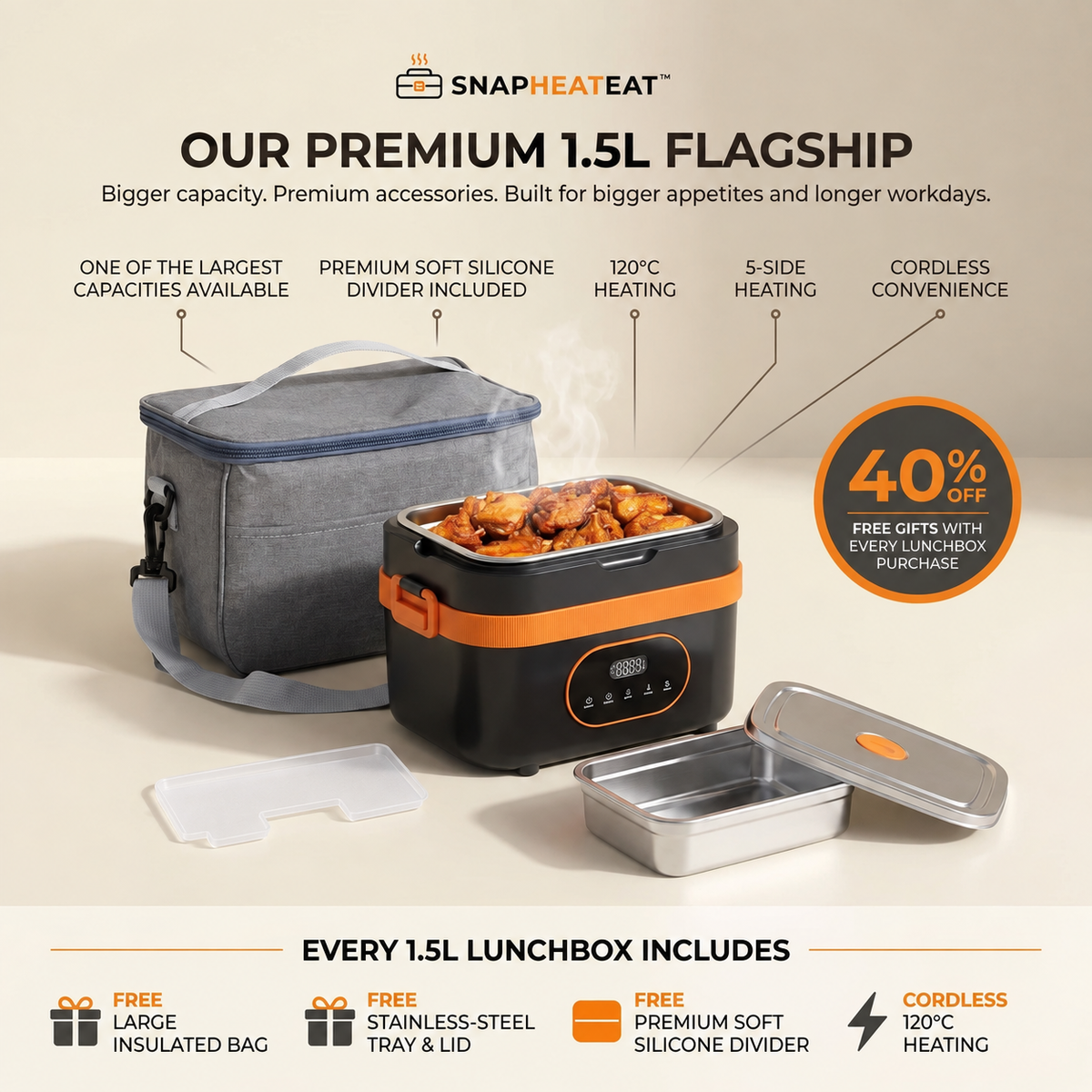 SnapHeatEat™ 1.35L Ultimate Bundle