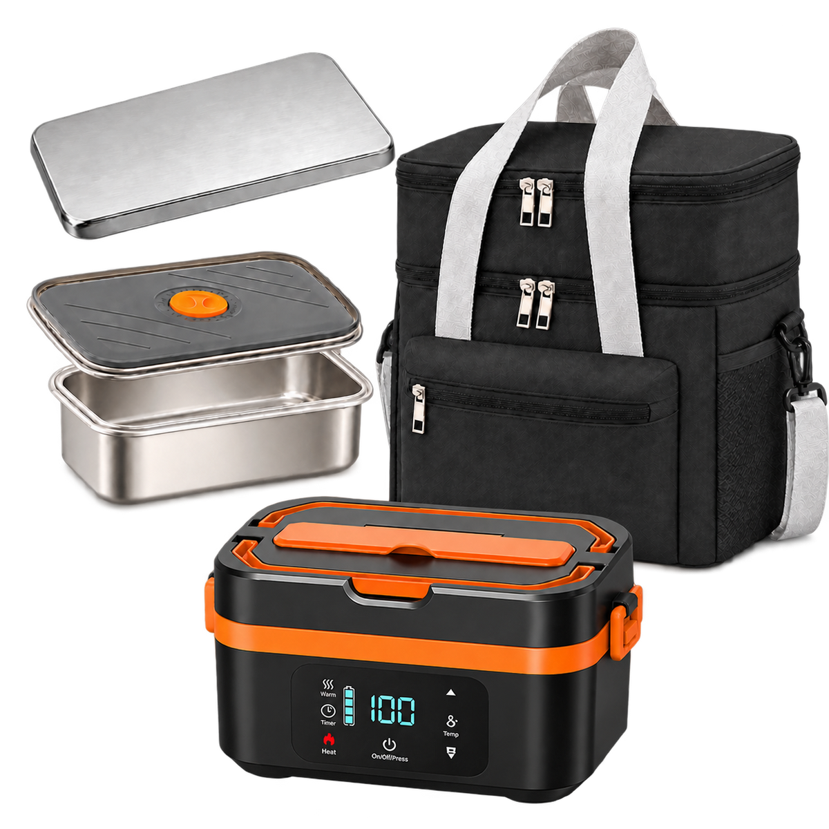 SnapHeatEat™ Original Tray, Bag & Ice Brick Summer Bundle