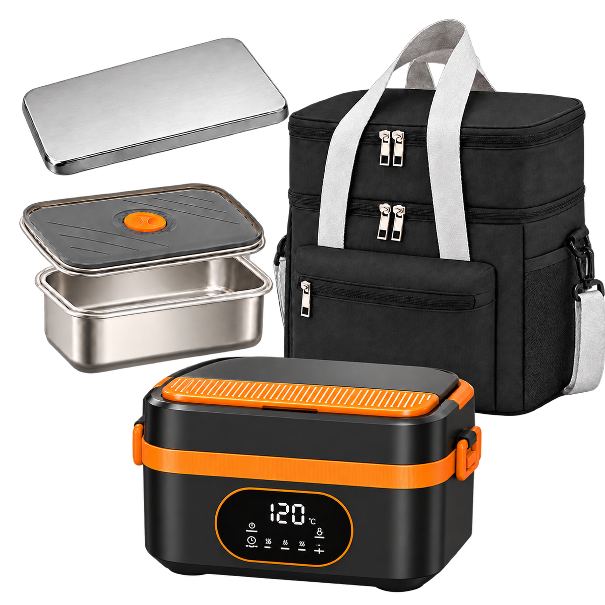 SnapHeatEat™ Huge Tray, Bag & Ice Brick Summer Bundle