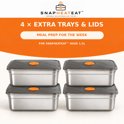 SnapHeatEat™ 1.5L Tray Insert & Lid