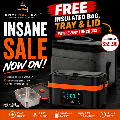 SnapHeatEat™ Original 1.35L Electric Lunch Box