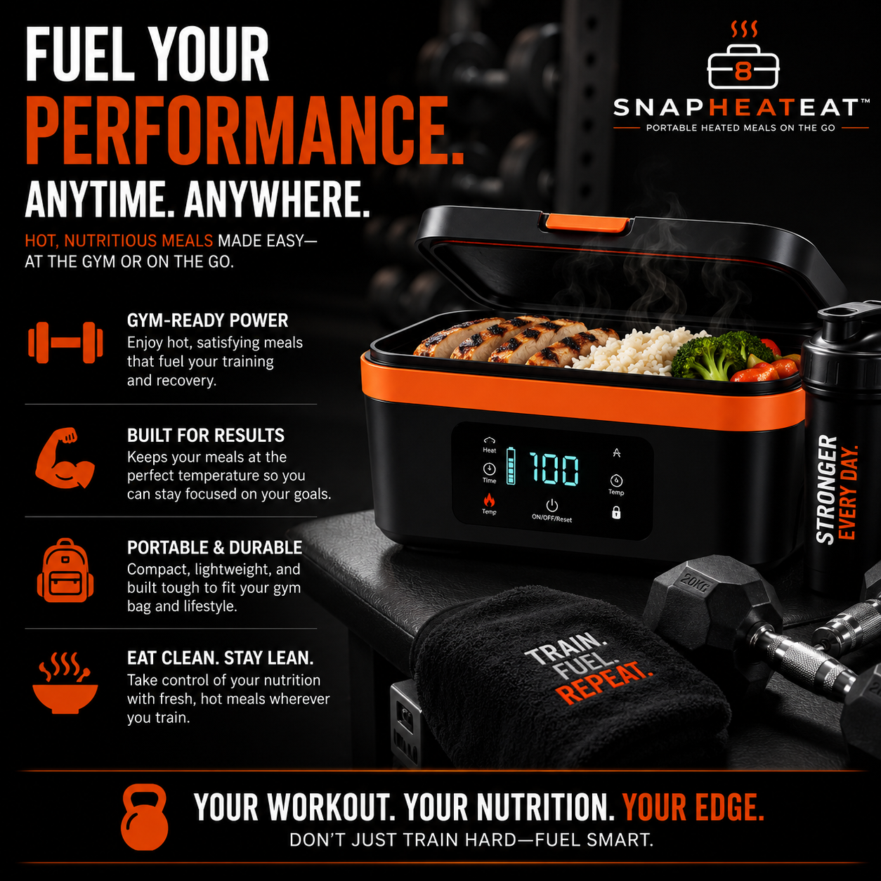 SnapHeatEat™ Electric Lunch Box