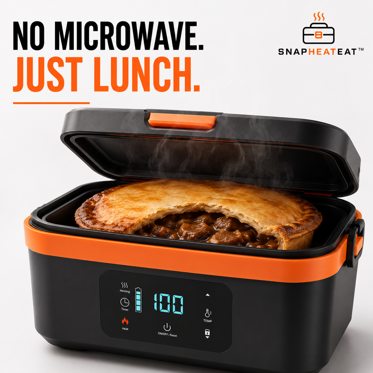 SnapHeatEat™ Electric Lunch Box