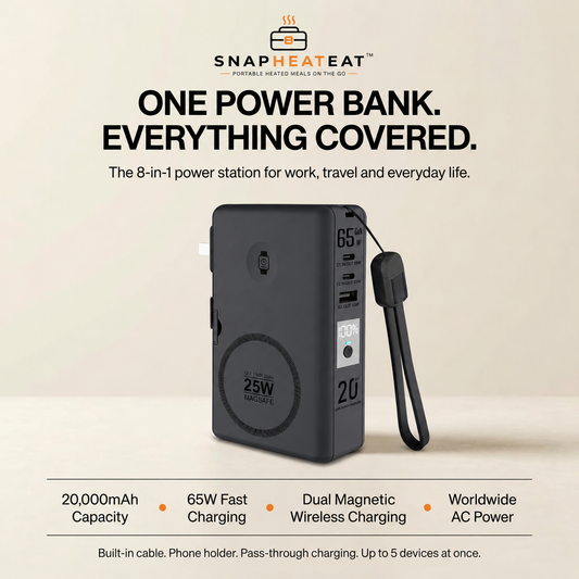 SnapAmpSi™ NxG 8™ — 20,000mAh 65W Portable Powerbank