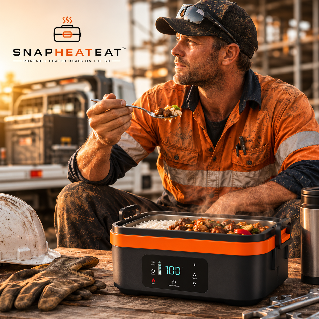 SnapHeatEat™ Original 1.35L Electric Lunch Box