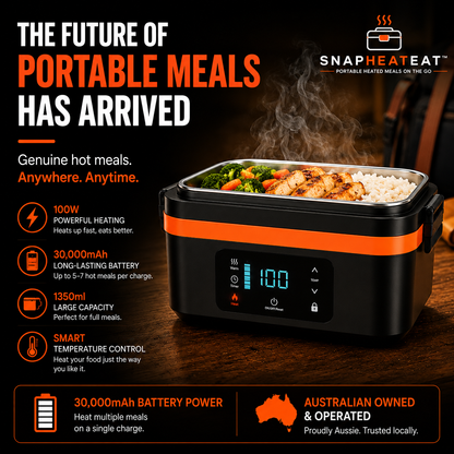 SnapHeatEat™ Electric Lunch Box
